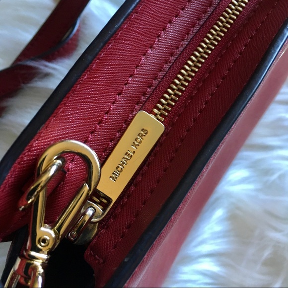 🥀Michael Kors Red Selma Mini Messenger Purse - Picture 11 of 16
